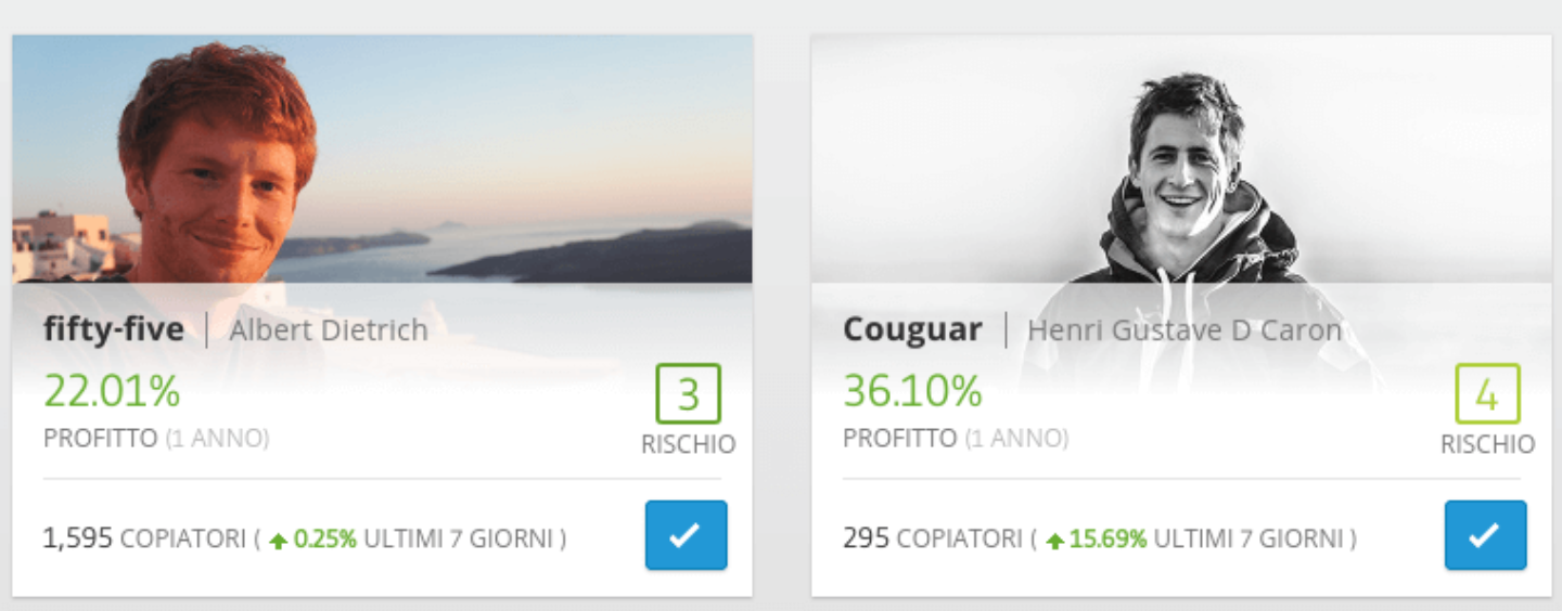 eToro risultati dei migliori trader